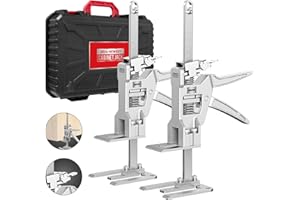 UYOUSC 2PCS Drywall Lift, Furniture Jack, Labor Saving Arm with Two Drop Modes, Wall Tile Locator, Multi-Function Height Adjustment Lifting Device, Door Panel Lifting Cabinet Jack Board Lifter