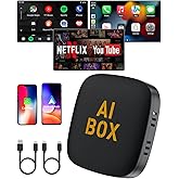 5 in 1 Wireless CarPlay Adapter and Android Auto Adapter Support Netflix/YouTube - CarPlay Ai Box Convert CarPlay Dongle TF C