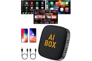 5 in 1 Wireless CarPlay Adapter and Android Auto Adapter Support Netflix/YouTube - CarPlay Ai Box Convert CarPlay Dongle TF C