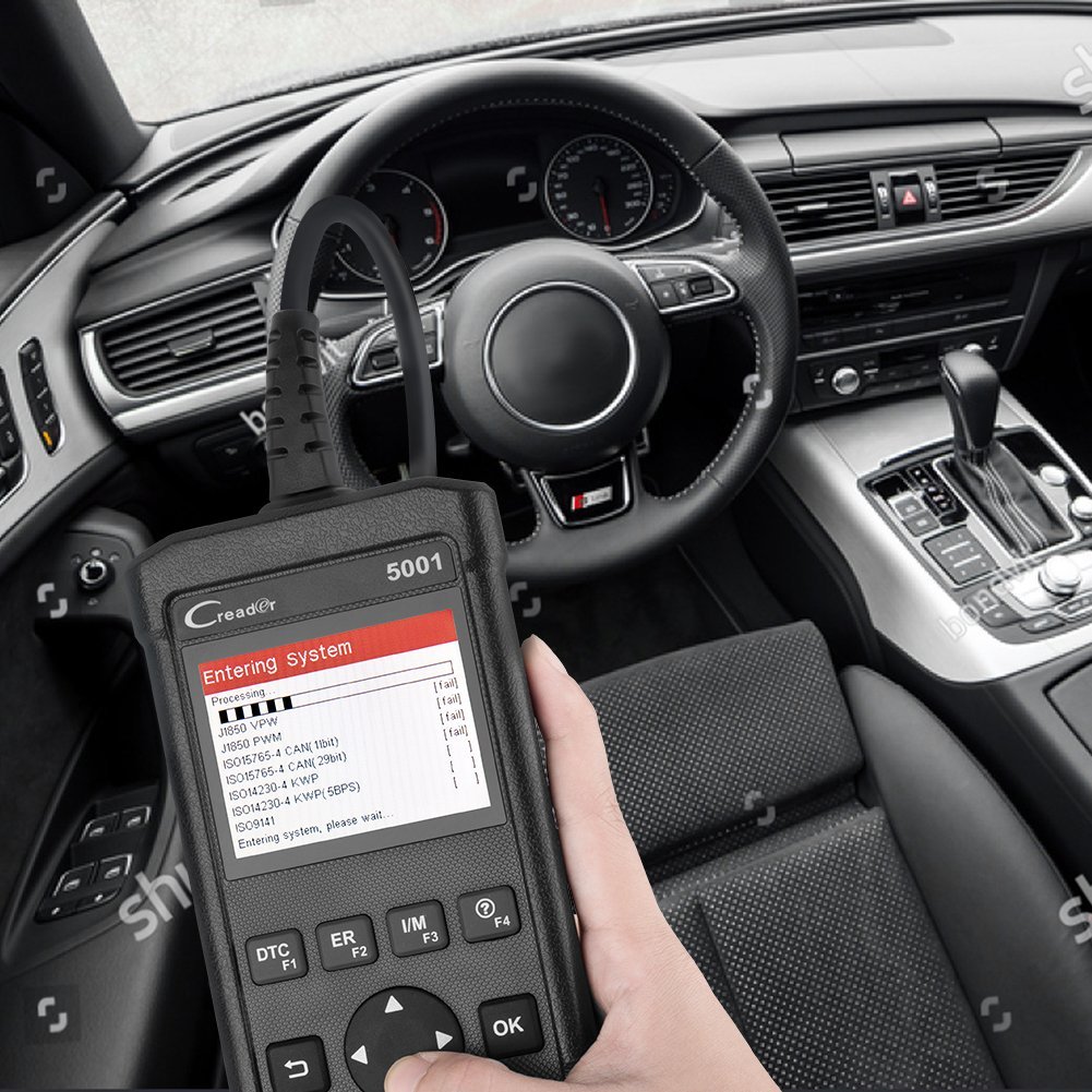 OBD2 Code Reader,Launch CReader 5001 OBDII/EOBD Scanner Diagnostic Scan Tool with O2 Senor Test and On-board Monitor for OBD2 Vehicles