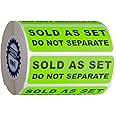 Sold as a Set Do Not Separate Labels Stickers by Kenco 3" X 1" Fluorescent Green FBA Labels Shipping Labels (2 Pack (1000))