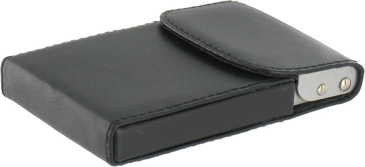 Leather Business Card Holder Luxury black card case Amazon.co.uk