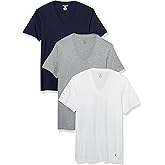 Nautica Mens Cotton V-Neck 3-Pack T-Shirts