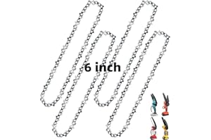 Zeeksaw Mini Chainsaw Chain, Replacement 6 inch Mini Chainsaw Chains for Cordless Electric Portable Small Chainsaw, Guide Saw