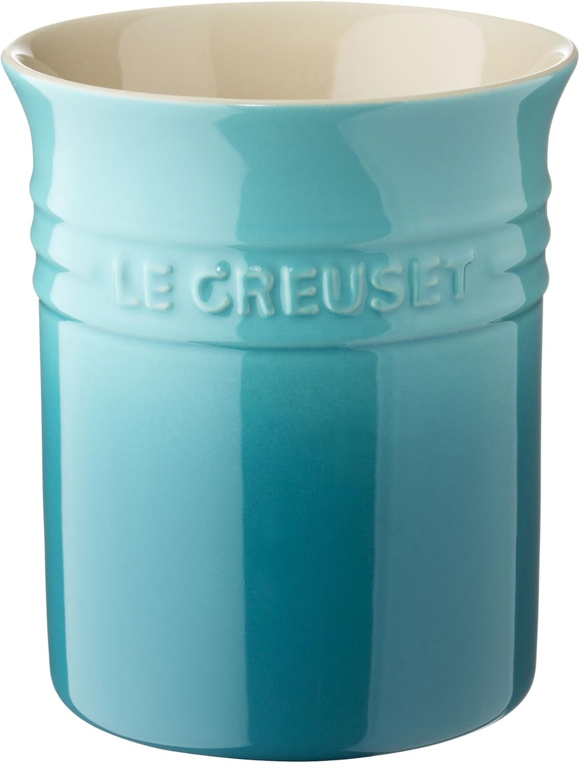 Le Creuset Stoneware Small Utensil Jar, 1.1 Litres, Teal