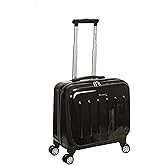 Rockland Revolution Hardside Rolling Computer Case, Black, Carry-On 17-Inch
