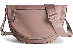 MEISEY Crescent Bag for Women and Men, Fashion Medium Nylon Folding Crescent Moon Bag Single Shoulder Bag with Adjustable Strap