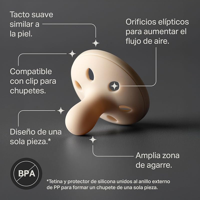 Chupete anatómico ligero