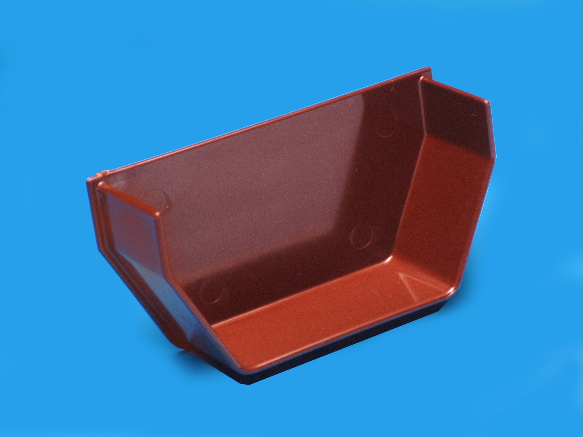 Hepworth SG22 BROWN INTERNAL STOPEND for 112mm square guttering