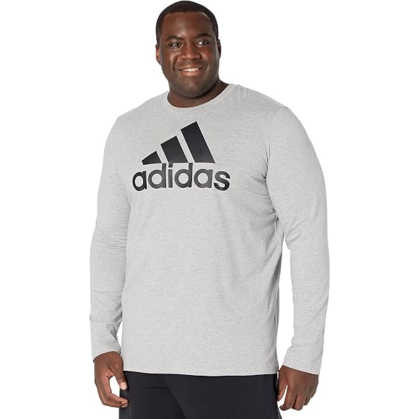 Amazon.com: adidas Big & Tall Big Logo Single Jersey Long Sleeve