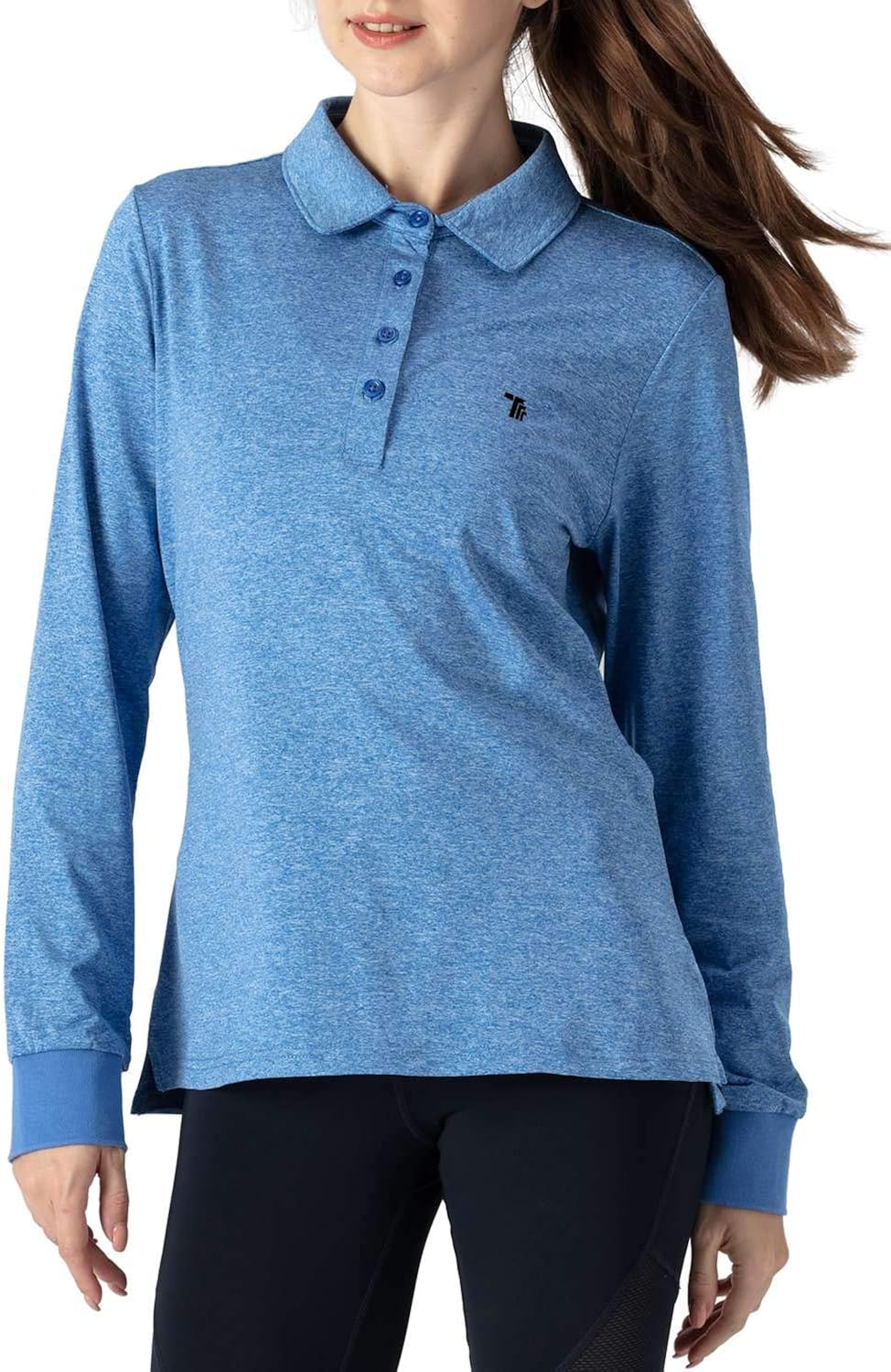 Rdruko Women's Long Sleeve Polo Golf Shirts Casual Sports T-Shirts with Thin Fleece: Clothing