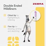 Zebra Pen MILDLINER Dual Tip Highlighters 5 Pack Assorted Colors view 4