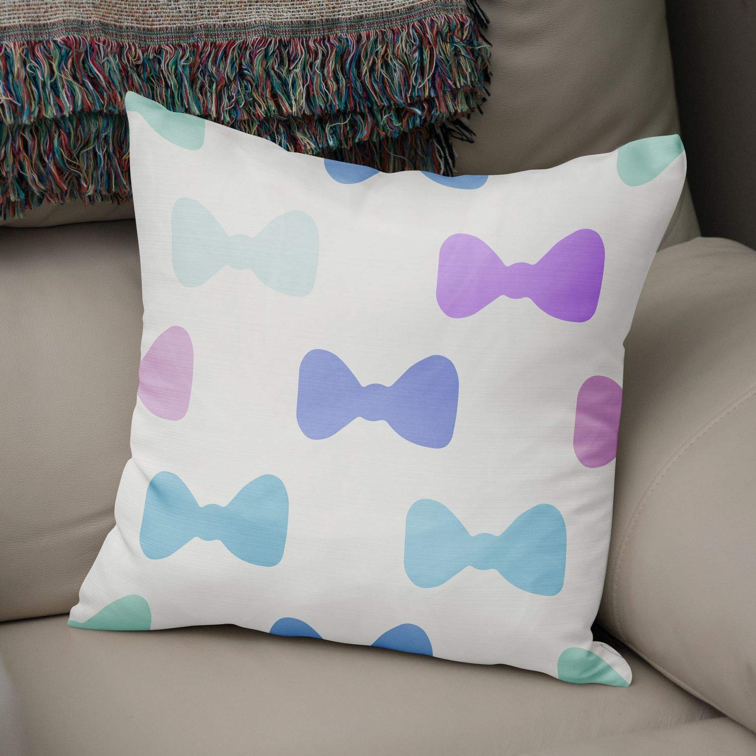 Bonamaison Decorative Cushion Cover Random Pattern, Throw Pillow Covers, Home Decorative Pillowcases for Livingroom, Sofa, Bedroom, Size:50x50 Cm - Designed and Manufactured in Turkey