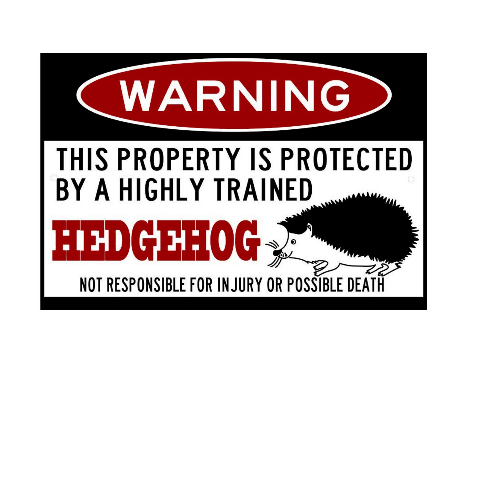 EpochSign Hedgehog Sign,Funny,Hedgehog,Hedgehog Accessories,Hedge Hog Gift,Warning Sign Small Pet Gift Metal Signsmetal tin sign 8x12 inch