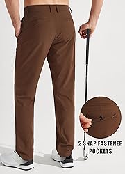Libin Men's Dress Pants 32" Comfy Business Casual