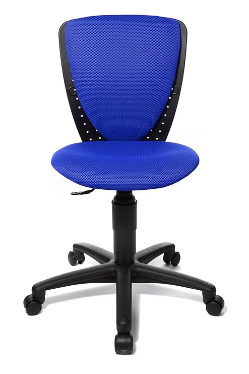 Topstar 70570BB60 High S'cool, Kinder- und Jugenddrehstuhl, Schreibtischstuhl für Kinder, Bezugsstoff blau