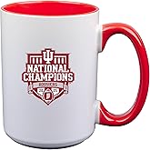The Memory Company Officially Licensed NCAA National Football Champs 2025 15oz Ceramic Mug, Indiana University Bloomington