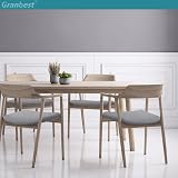 Granbest Jacquard Dining Chair Covers Set of 6 Light Grey view 3