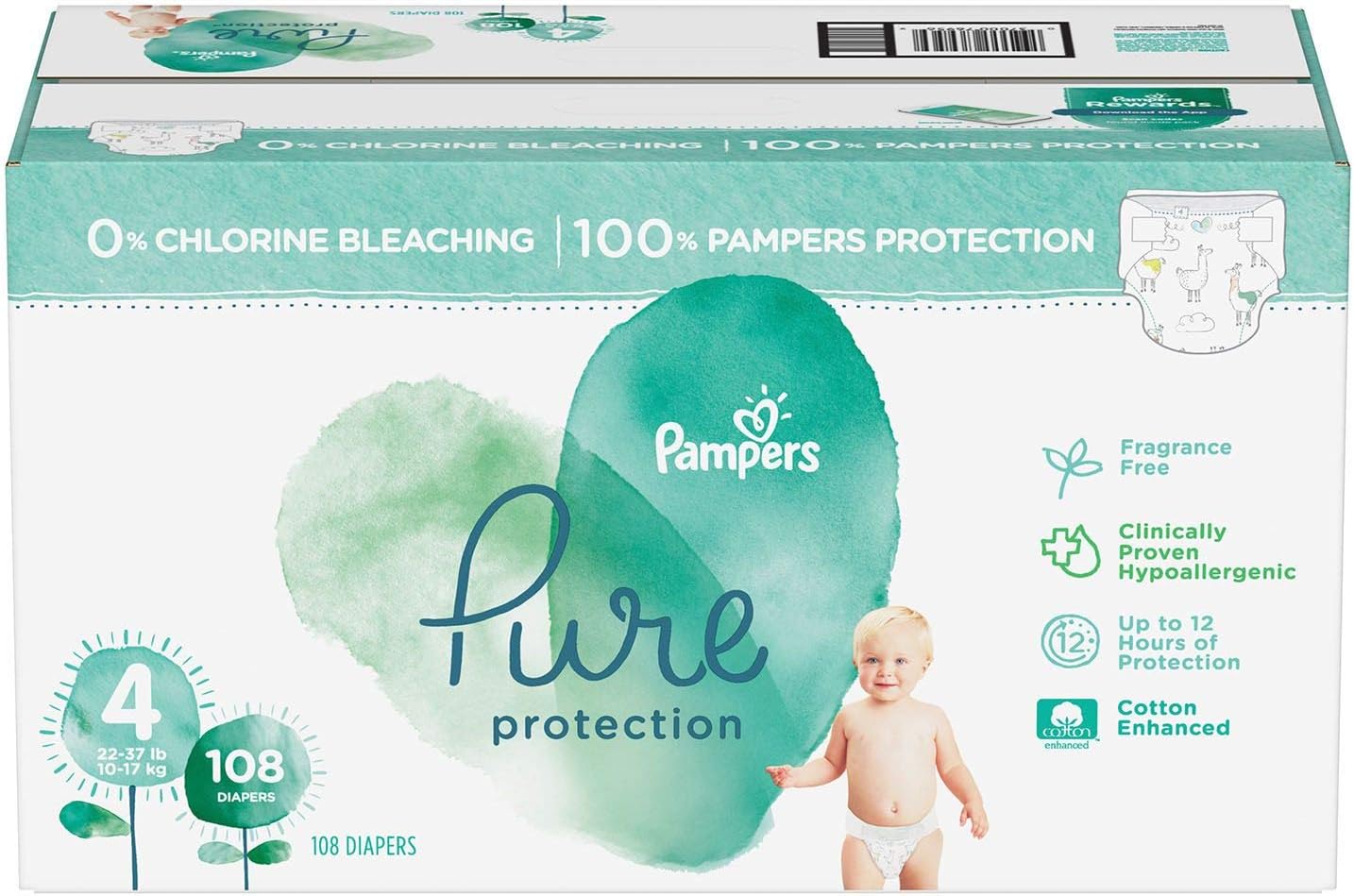 an Item of Pure Protection Diapers Size 4-108 ct. (22-37 lbs.) - [Bulk Saving]