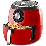 Dash DFAF455GBRD01 Deluxe Electric Air Fryer + Oven Cooker with Temperature Control, Non-stick Fry Basket, Recipe Guide + Aut