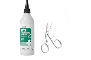 Pet Ear Cleaning Powder - Ear Hair Removal Powder - Keep Your Pet's Ears Clean and Healthy (Ear Cleansing Powder + Clips)