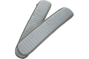 NULYLU 1 Pair Plush Chair Armrest Pads with Adjustable Straps Universal Office Chair Armrest Covers 45x10cm