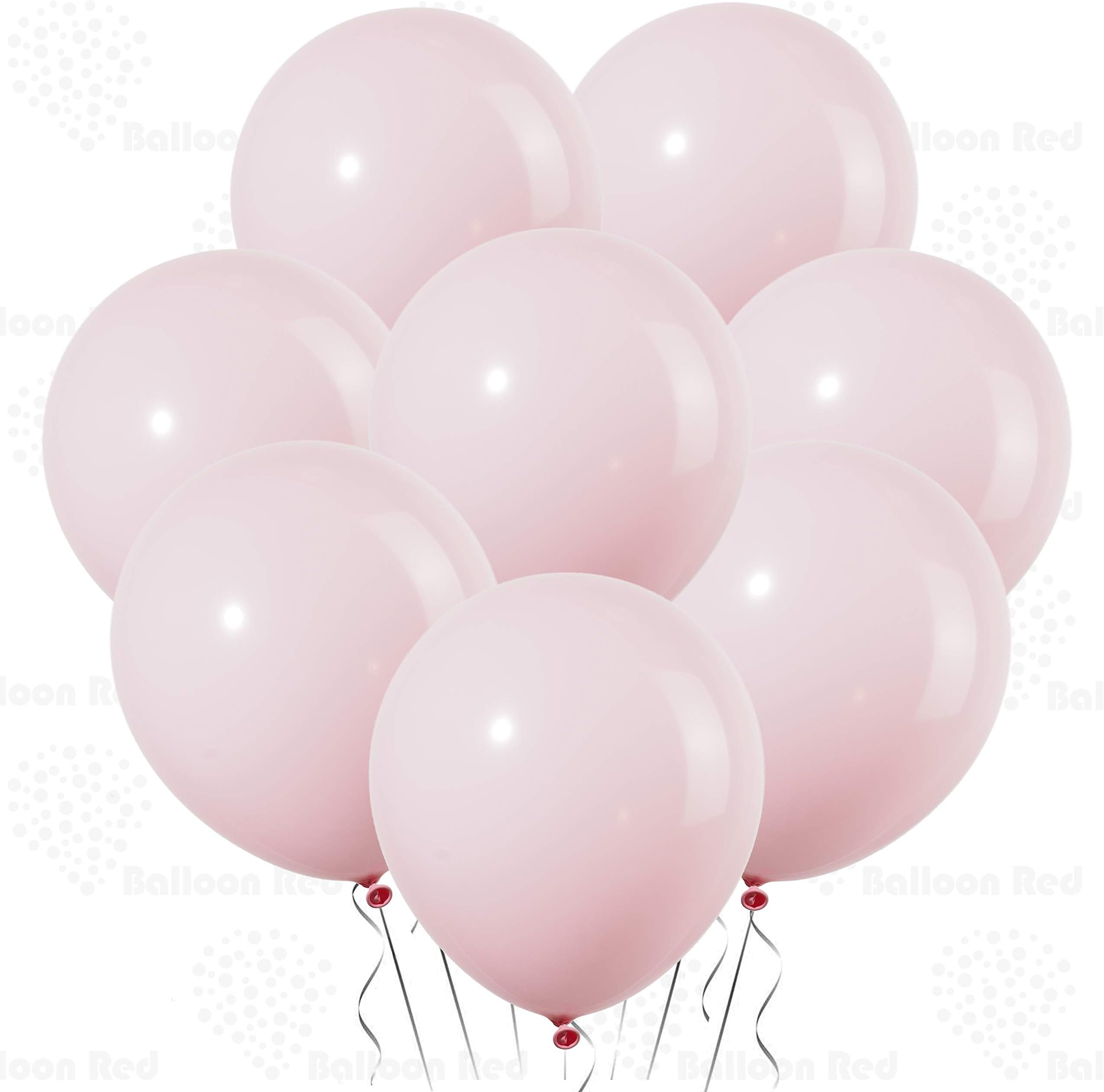 AFTERLOON® Biodegradable Balloons 24 pcs Pastel Baby Pink 10 Inch, Matte Color Thickened Extra Strong Natural Latex Helium Float, Multicolor Colorful Bulk Color Globos Para Decoration De Fiestas Kids