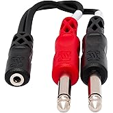 Hosa YMP-434 Female TRS 1/8-Inch to Dual Male TS 1/4-Inch Stereo Breakout Cable