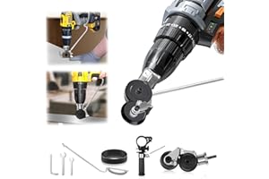 XDGGCSY Electric Drill Plate Cutter Sheet Metal Cutter - Electric Drill Shears Attachment Cutter Nibbler Double Headed Drill Plate Cutter Attachment for Cutting Metal Plates Hard Materials #3