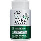 ORLO Focus & Memory Gummies – Brain Health & Cognitive Support for Adults with Lion’s Mane Mushroom, L-Theanine & Phosphatidylserine, Nootropic Supplement for Focus, Clarity & Memory, 60 Vegan Gummies