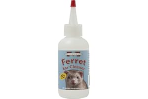 MARSHALL PET PRODUCTS Marshall Ferret Ear Cleaning Solution – 4 oz – Gentle Formula to Remove Dirt and Wax – Contains Eucalyptol to Support Healthy Ear Tissue – No Swabs Needed