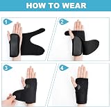 ACWOO Adjustable Wrist Strap Carpal Tunnel Splint Left Breathable Support view 3
