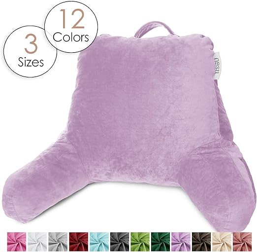 Amazon Com Nestl Reading Pillow Medium Bed Rest Pillow With Arms