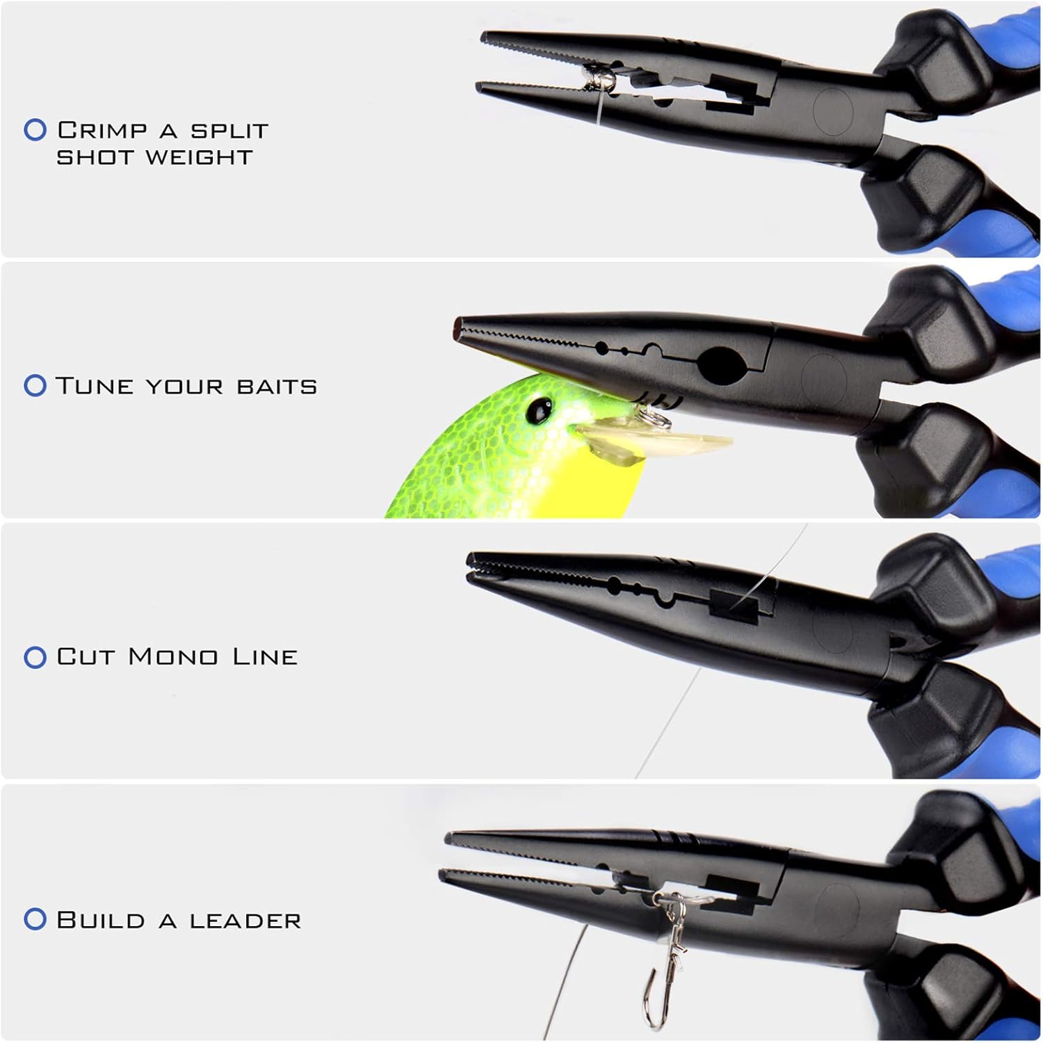 KastKing Intimidator Fishing Pliers, 9 inch Straight Nose : Sports & Outdoors