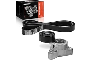 A-Premium Engine Serpentine Belt Drive Kit with Tensioner Compatible with Honda CR-V CRV 2007-2009 & Acura TSX 2004-2006, L4 