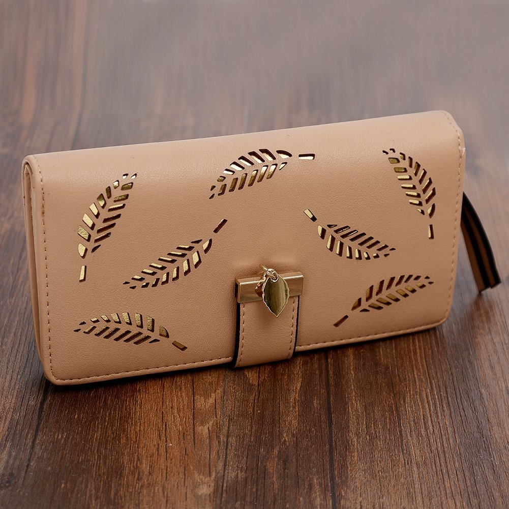 Womens Yantu Long Purse Coin Handbag Wallet Elegant Buckle