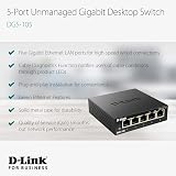 D-Link DGS-105/B 5-Port Gigabit Metal Desktop Unmanaged Network Switch UK view 9
