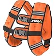 APEXUP Weighted Vest with 5lbs/10lbs/15lbs/20lbs/25lbs/30lbs Weights and Reflective Stripe, Weight Vest Men Women for Workout, Strength Training, Running