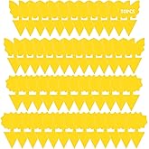 50 Pack Sticky Traps Fruit Fly Fungus Gnat Trap Killer, Joogee Yellow Dual Sided Gnat Trap, Disposable Insect Catcher Sticky