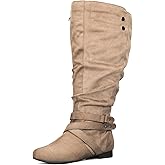 mysoft Women's Extra Wide Calf Knee High Slouchy Boots