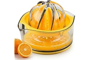 Manual Orange Juicing Bowl, Manual Lemon Squeezer,Orange Juicer Bowl with Pulp Filter,Suitable for Kitchen Juicing,Measuring 