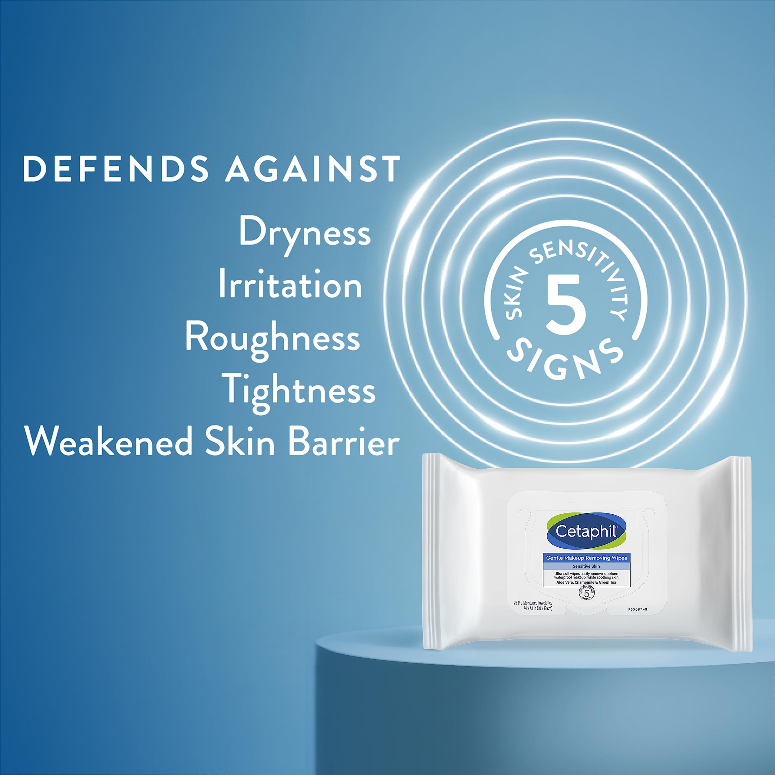 Cetaphil Gentle Makeup Removing Face Wipes, Daily Cleansing Facial