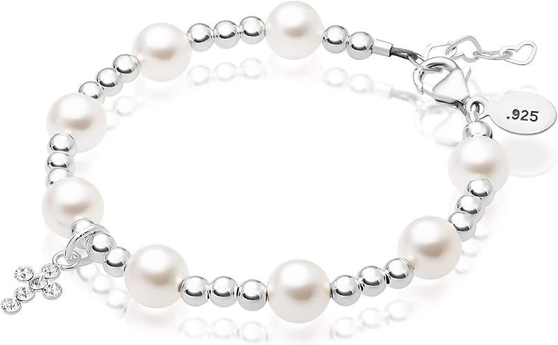 baby baptism bracelet swarovski