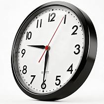 G.CATACC Silent Modern Wall Clock with Non-Ticking Movement
