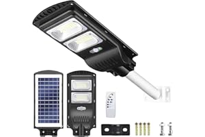 Vipbear Solar Street Lights, Solar Outdoor Lights,Solar Security Light, PIR Motion Sensor,Dusk to Dawn Security Lights Waterproof 6500k 10000lm Super Bright… B0B5R7L4JH