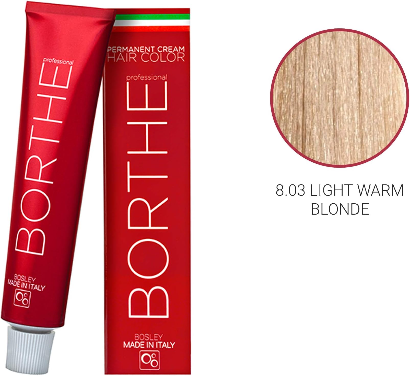 Borthe Hair Colour (8.03 Light Warm Blonde)