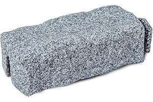 Beuta DIY Dig-Free Faux Stone Landscape Edging Extension Brick – Adds 7.25" to Your Landscaping Project (1 Pc, Graystone) – Connects with Other Beuta Bricks