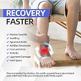 Lexniush 2 Pack Ankle Support Braces Men Women for Sprains Plantar Fasciitis view 6