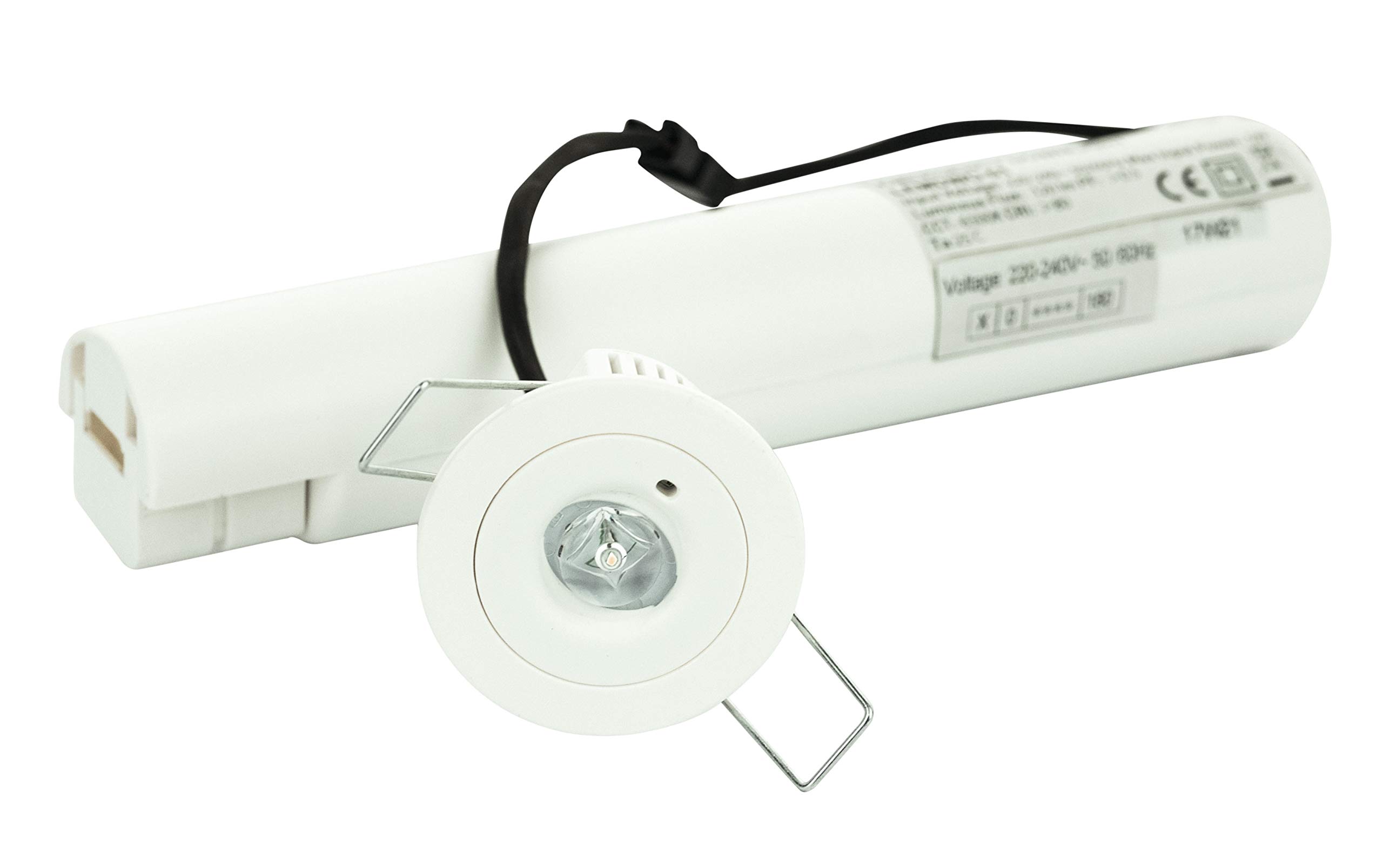 Luceco Tempus Recessed Emergency Downlight 1W, Open Area Optic — image 1