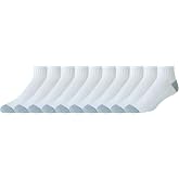 Amazon Essentials Men's Cotton Ankle Socks, Comfortable, Moisture Wicking, Cushioned, 10 Pairs